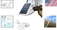Weatherproof Gutter Mount for Ring Solar Panels – Adjustable Aluminum Bracket