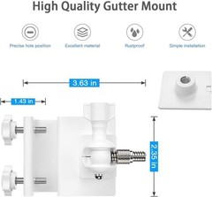 Weatherproof Gutter Mount for Ring Solar Panels – Adjustable Aluminum Bracket