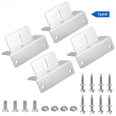 4/8/12/16PCS Solar Panel Z Bracket Mounting Mounts Set Aluminum RV Boat Roof