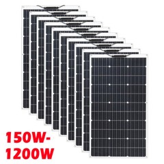 150w 300w 900w 1200w Mono Semi-flexible Solar Panel Kit for RV/Car battery/Home