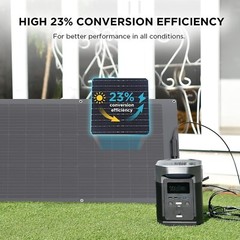 ECOFLOW 100W Outdoor IP68 Flexible Solar Panel High Efficiency Roof Solar Module