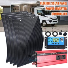 200W 400W Portable Monocrystalline Solar Panel RV Battery Solar Charger kit
