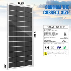 200W 400W Solar Panel Mono 12V Charging Off-Grid Battery Power RV Home Boat Watt
