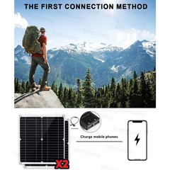 Complete 7000W Off-Grid Solar Kit 7000W Inverter 2pcs 300W Solar Panels 110V US
