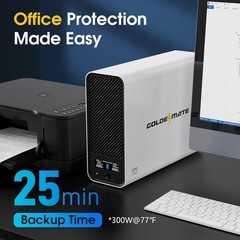 Goldenmate 1000VA 600W LiFePO4 UPS Pure Sine Wave Battery Backup （Communication）