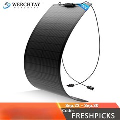100W Flexible Solar Panel 12V Portable for Camping/RV/Home/Car Battery/Rooftop