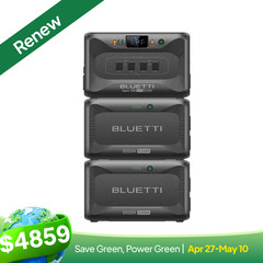 BLUETTI Apex 300+2B500K 13kWh Power Station LiFePo4 for Emergency Backup