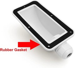 Gebildet White Waterproof Solar Cable Entry Gland, Single Cable Entry Gland for