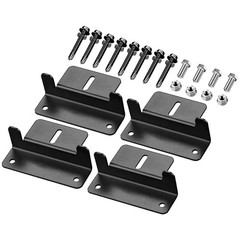 Black Solar Panel Z Bracket Mount – Lightweight Anodized Aluminum Mounting Br…