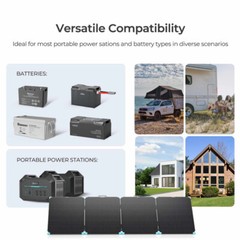 Renogy 220W Lightweight Portable Solar Suitcase Off Grid Power RV Camping