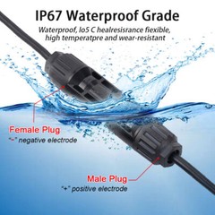 12 AWG XT60i Female to Solar Connector Solar Panel Extension Charging Cable USA