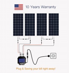 Plug-in to save your bill | Plug & play grid-tie solar power kit | power saving