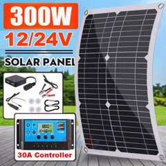 150W-1500W Solar Panel Kit with Charge Controller (40A) Flexible Monocrystalline