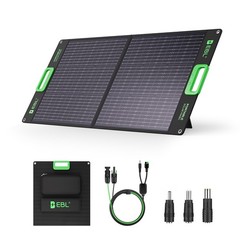 EBL 100W Solar Panel, Foldable Solar Charger for Jackery/Ecoflow/Bluetti Powe…