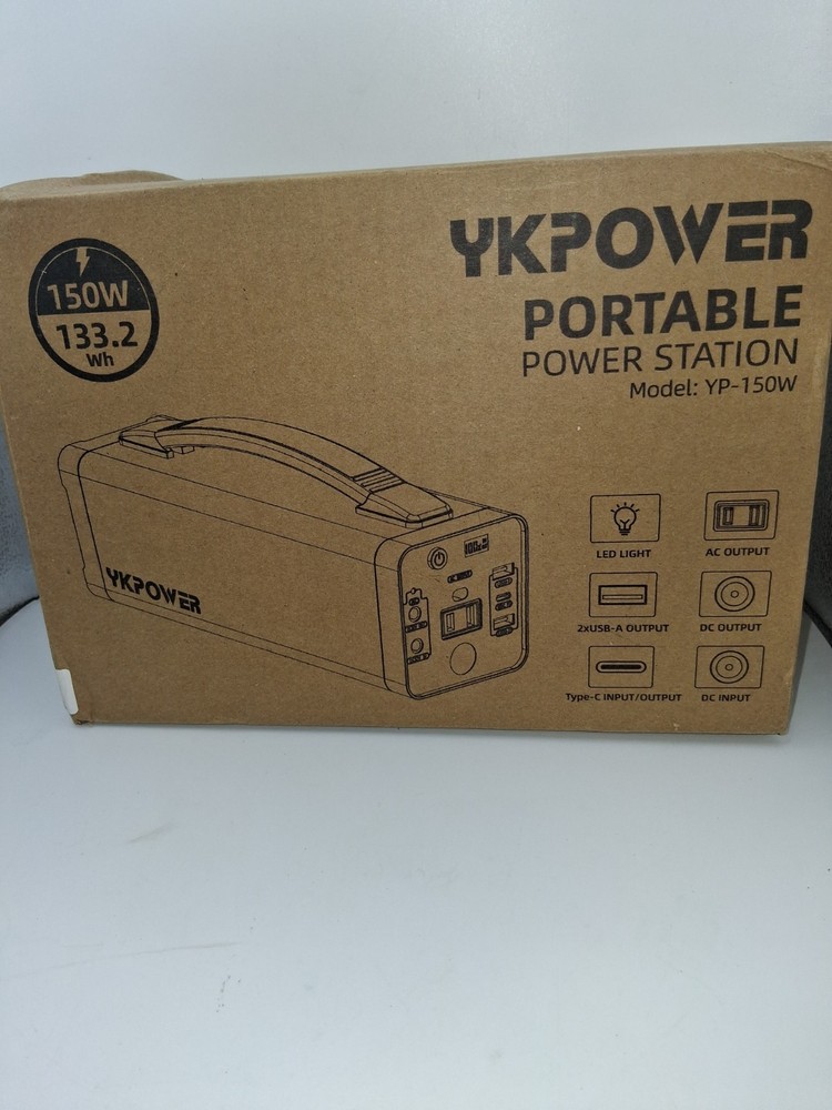 YKPOWER Portable Power Station 150W 133.2Wh Model YP-150W