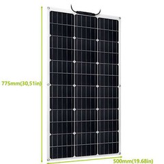 150W 300W 600W 900W 1200W Solar Panel Mono W/ 12V Controller PV Home RV Off Grid