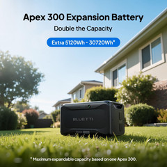 BLUETTI Apex 300+2B500K 13kWh Power Station LiFePo4 for Emergency Backup