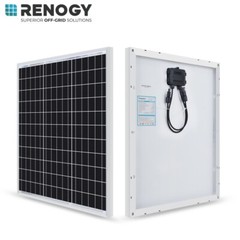 Renogy 50 Watt 12 Volt Monocrystalline Solar Panel Compact Design
