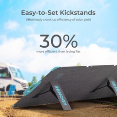 Renogy E.FLEX 220W Waterproof Foldable Portable Solar Panel w/ Kickstand Camping