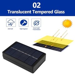 Solar Battery Charger Box for AA/AAA Rechargeable Batteries