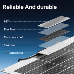 130W Watt Flexible Mono 12BB Solar Panel 12V Volt Car Boat Home Rooftop Camping