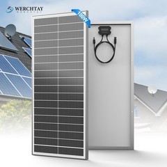 100W 18BB Mono Solar Panel RV Camping Home Off Grid Caravan Boat High-Efficiency