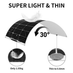 Dokio 100w 200w 500w 1000w flexible Solar Panel For For RV/Camper/Boat/Balcony
