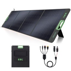 EBL 200W PORTABLE SOLAR PANEL FOLDABLE IP65 WATERPROOF ESP-200-GREEN – GREEN