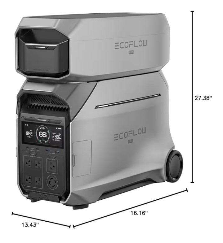 ECOFLOW 8kWh Portable Station DELTA Pro 3 with Extra Battery WE SHIP OVERSEAS