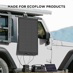EF ECOFLOW 100W Flexible Solar Panel with High Efficiency Solar Modules, IP68