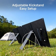 600W Portable Power Station Generator LiFePO4 Battery 100W Flexable solar panel