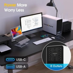 Goldenmate 1500VA 1200W Pure Sine Wave UPS Backup Power Supply LiFePO4 Battery