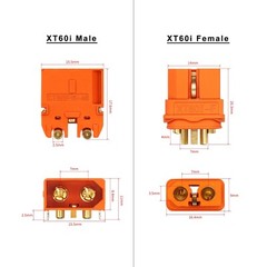 10 AWG XT60i Male Female to XT60i Connector Solar Extension Charging Cable RC