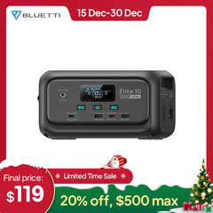 BLUETTI Elite 10 200W 128Wh Portable Mini Power Station for Outage Emergencies