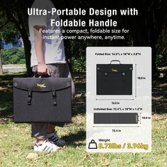 120W Portable Solar Panels for Power Station-Emergency Power Supply for Outdoor