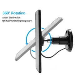 Solar Panel Micro USB C Power CCTV Camera Security Cam Battery Charger Outdoor