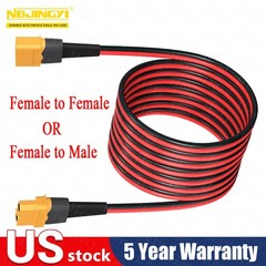 10 AWG XT60 to XT60 Female to Male Connector Solar Extension Charging Cable