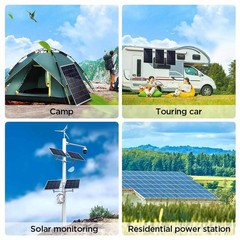Trickle 30W Solar Panel 12V Charger Battery Charger Kit Maintainer Boat Car RV