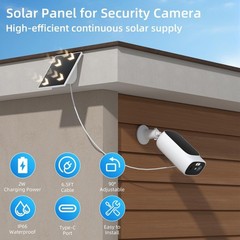 5V Solar Panel for USB Power CCTV Camera Security Cam Battery Charger Outdoor
