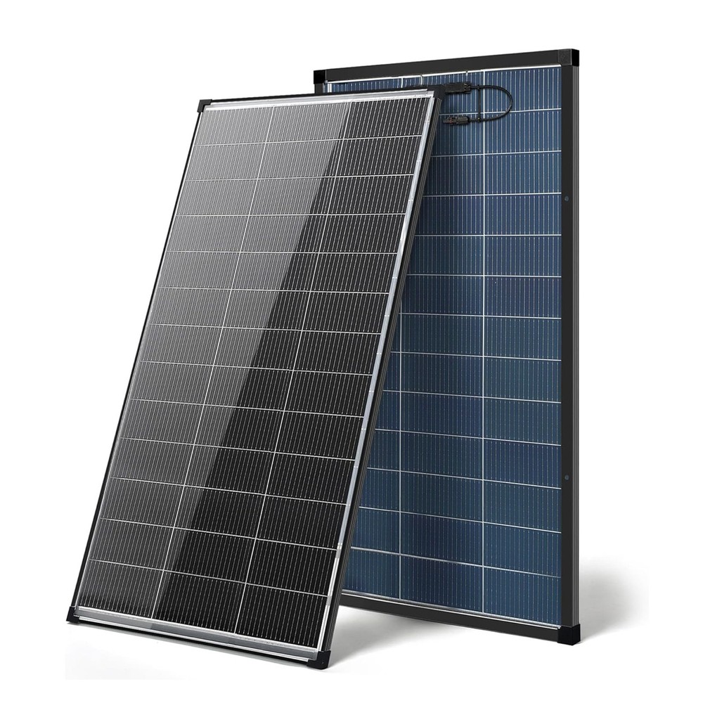 2-PACK 200W Bifacial Solar Panel 12V N-Type Mono PV RV Home Off-Grid Battery