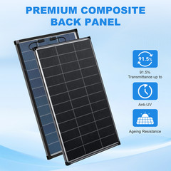 N-Type 18BB Bifacial Solar Panels 25% High Conversion RV Home Off-Grid Battery