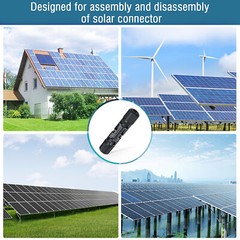 1/5/10/20/50/100 Pairs Male Female Solar Cable Connectors For DIY Solar Panel US