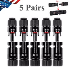 10/20/50/100/200 Pairs Male Female Solar Cable Connectors For DIY Solar Panel US