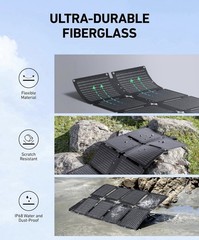 Anker SOLIX C200 DC Generator Kit 200W 60000mAh Foldable Solar Panel USB-C