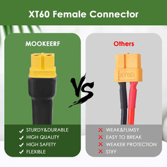 30FT 10AWG Solar to XT60 Extension Cable for Power Stations & Generators