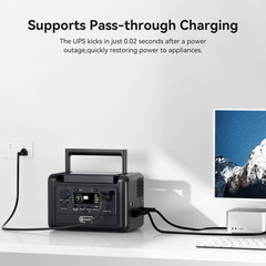 Flashfish T300PRO Portable Power Station 300W 230Wh LiFePO4 With Solar Panel 60W