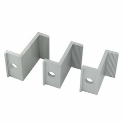 10Pcs Aluminum Alloy PV End Clamps Solar Photovoltaic Brackets For Solar Module