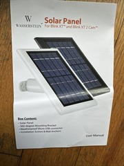 Wasserstein Solar Panel for Blink Outdoor & Blink XT2 Camera (2-Pack, black)