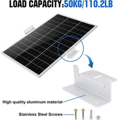 ECO-WORTHY 16x Solar Panel Z Mount Brackets Aluminum RV Boat Roof