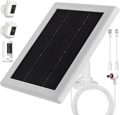 Solar Panel for Ring Camera(2nd Generation) Dustproof Waterproof 5W Solar Panel
